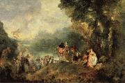 Jean-Antoine Watteau Embarkation from Cythera oil painting picture wholesale